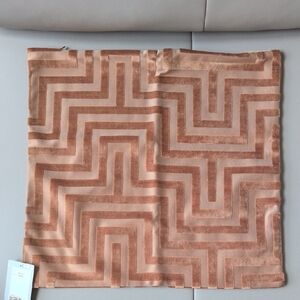 H&M Home Warm Caramel Geometric Accent Pillow Cover 20x20